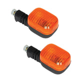 Bike It Universal Flexi Stem Motorcycle Indicators Black Amber Lens MX #014