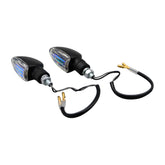 Bike It Short Stem Mini Spear Motorcycle Indicators Black Iridium Lens MX