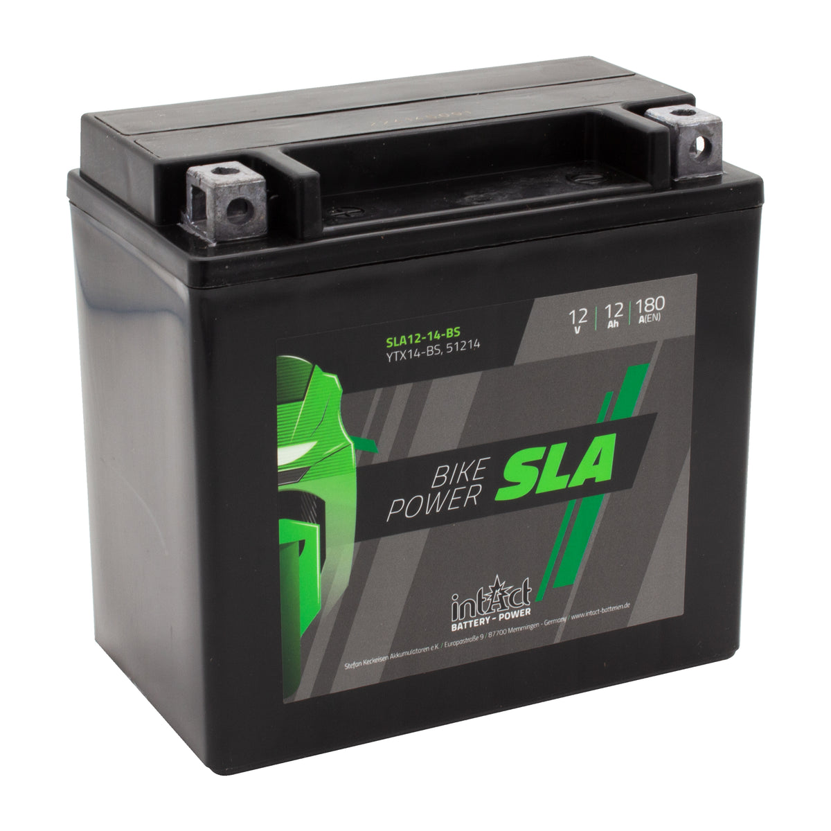 intAct YTX14-BS Sealed Activated SLA Motorcycle Bike-Power Battery - Beedspeed