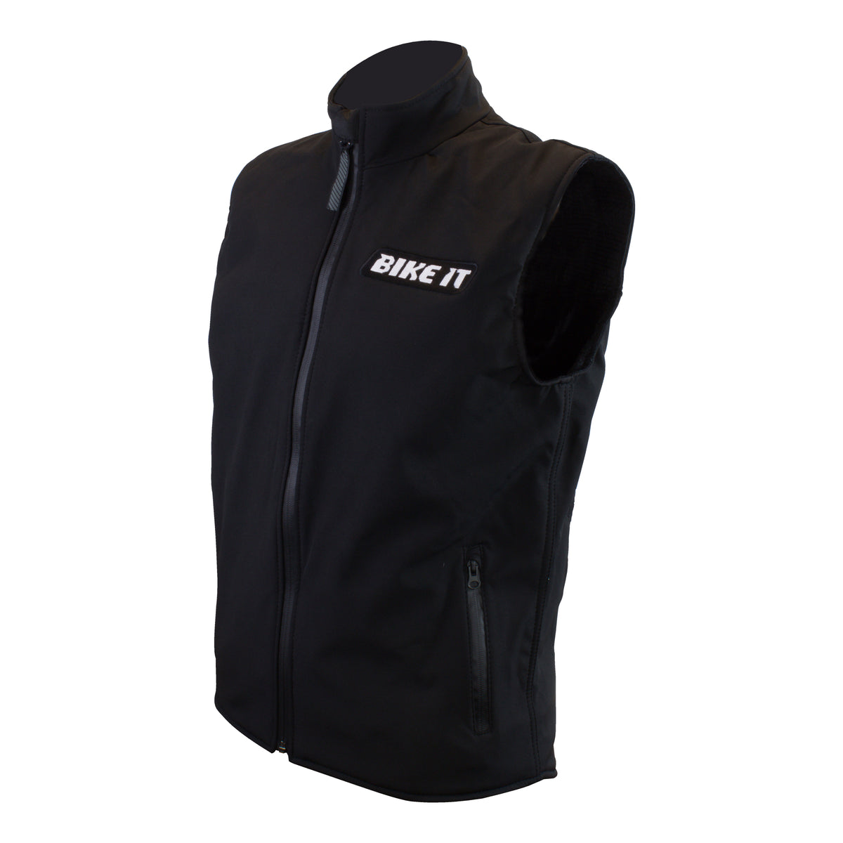 Bike It Motorcycle Softshell Gilet Black Adult Size 4XL