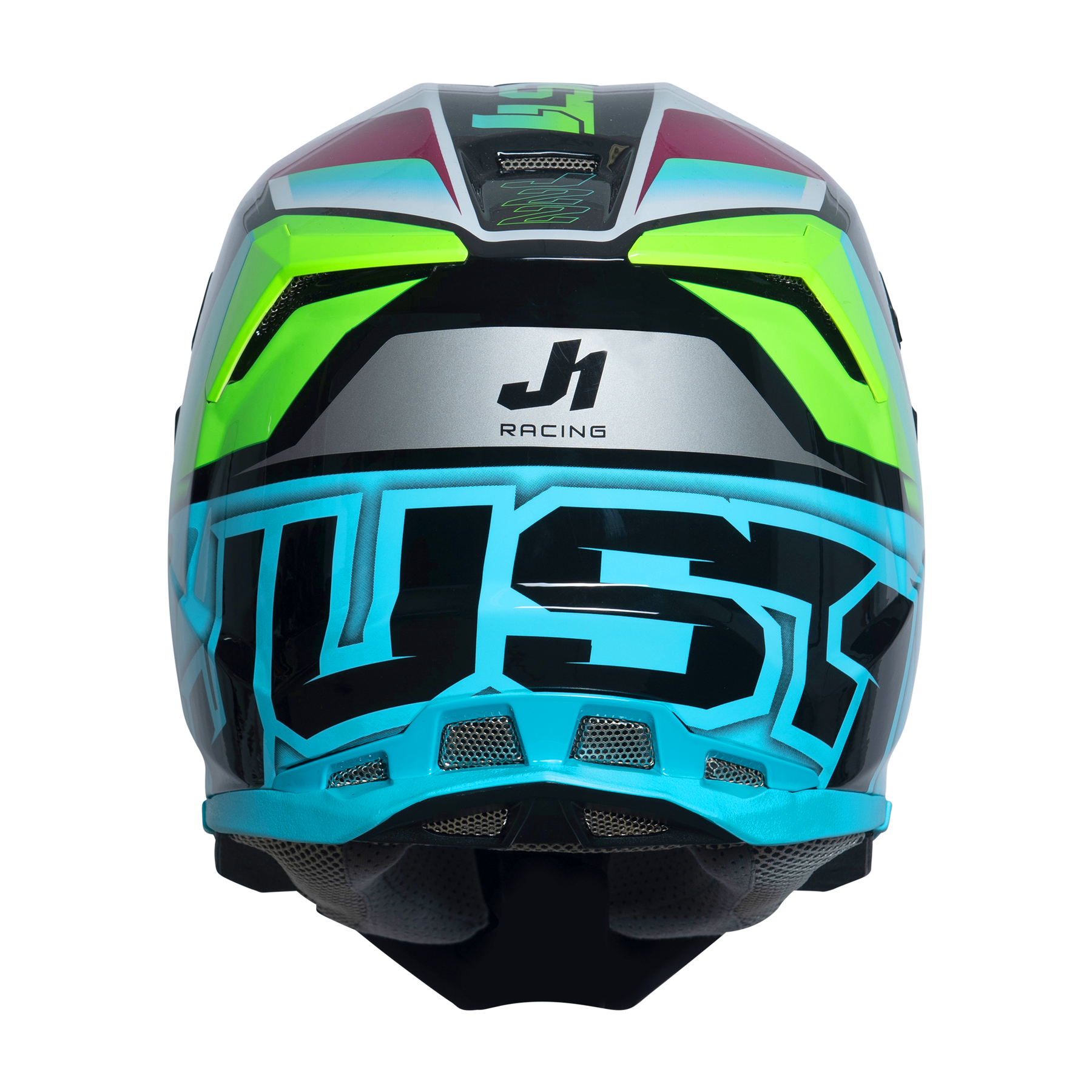 Just1 J22 Motocross Helmet Frenetik Neon Fluo Lime Black