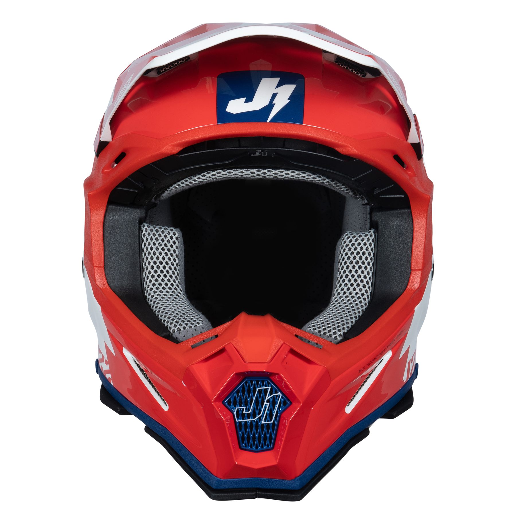 Just1 J22 Motocross Helmet Revolt Red Blue White
