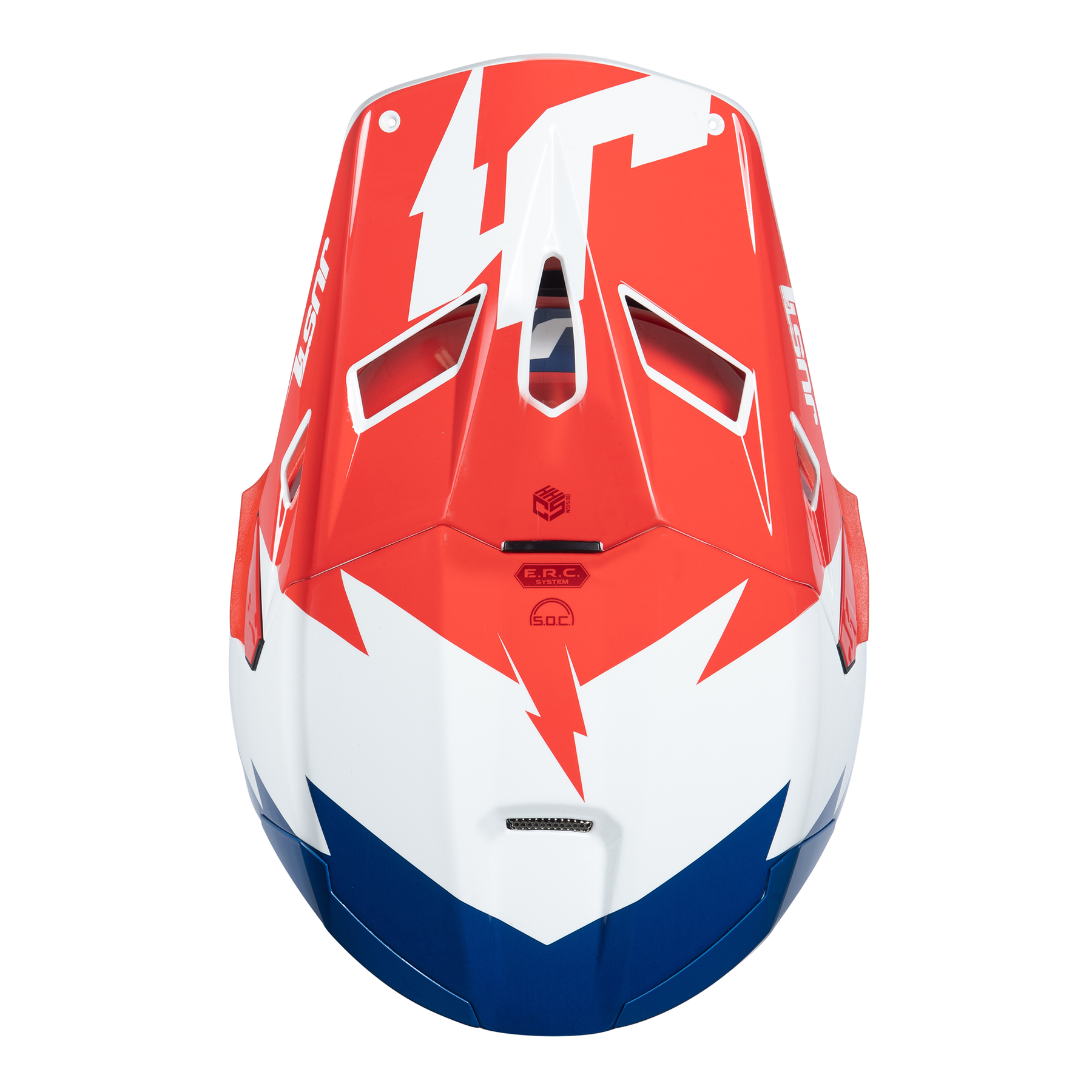 Just1 J22 Motocross Helmet Revolt Red Blue White