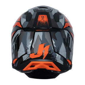 Just1 J40 Motocross MX Motorbike Helmet Shooter Camo Orange Black