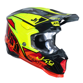Just1 J40 Motocross Helmet Shooter Camo Red Black