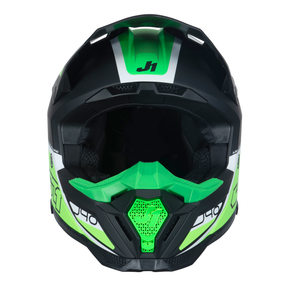Just1 J40 Motocross Helmet Flash Fluo Green White Black