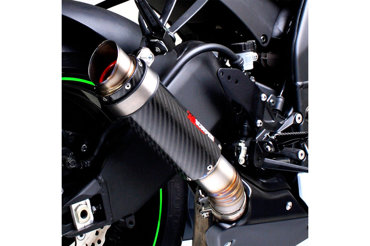Kawasaki Ninja ZX-6R (2009–2012) Scorpion Exhaust RP-1 GP Slip-on - Carbon Fibre