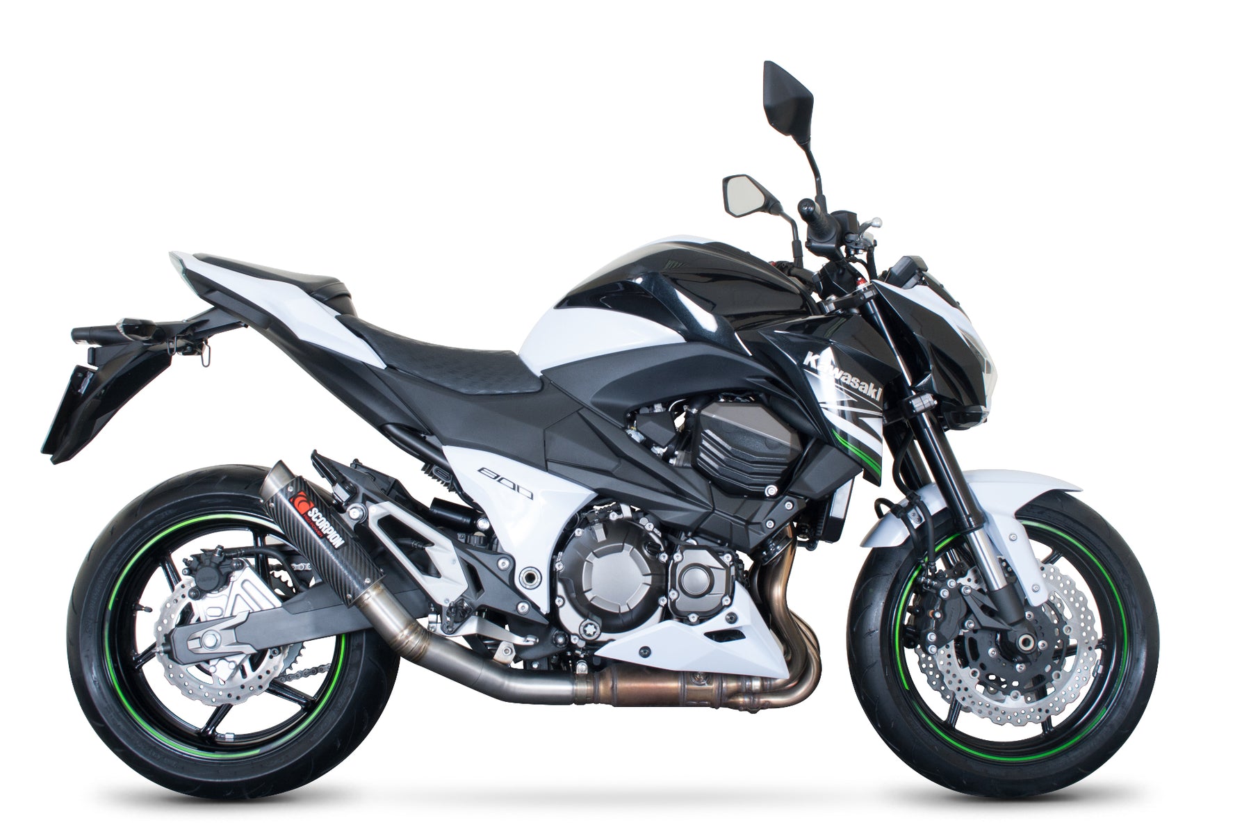 Kawasaki Z 800 (2013–2016) Scorpion Exhaust RP-1 GP Slip-on - Carbon Fibre