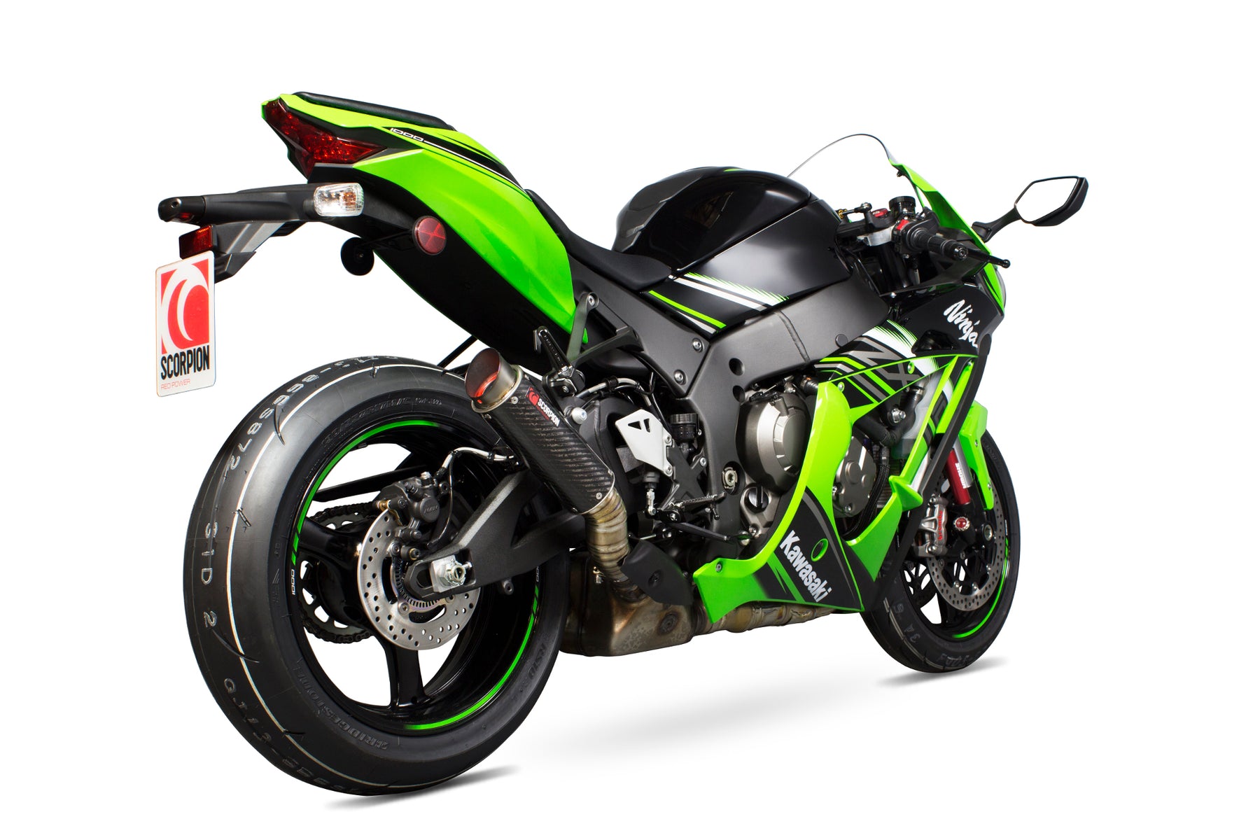 Kawasaki Ninja ZX-10R / ZX-10RR SE (2016–2020) Scorpion Exhaust RP-1 GP Slip-on - Carbon Fibre
