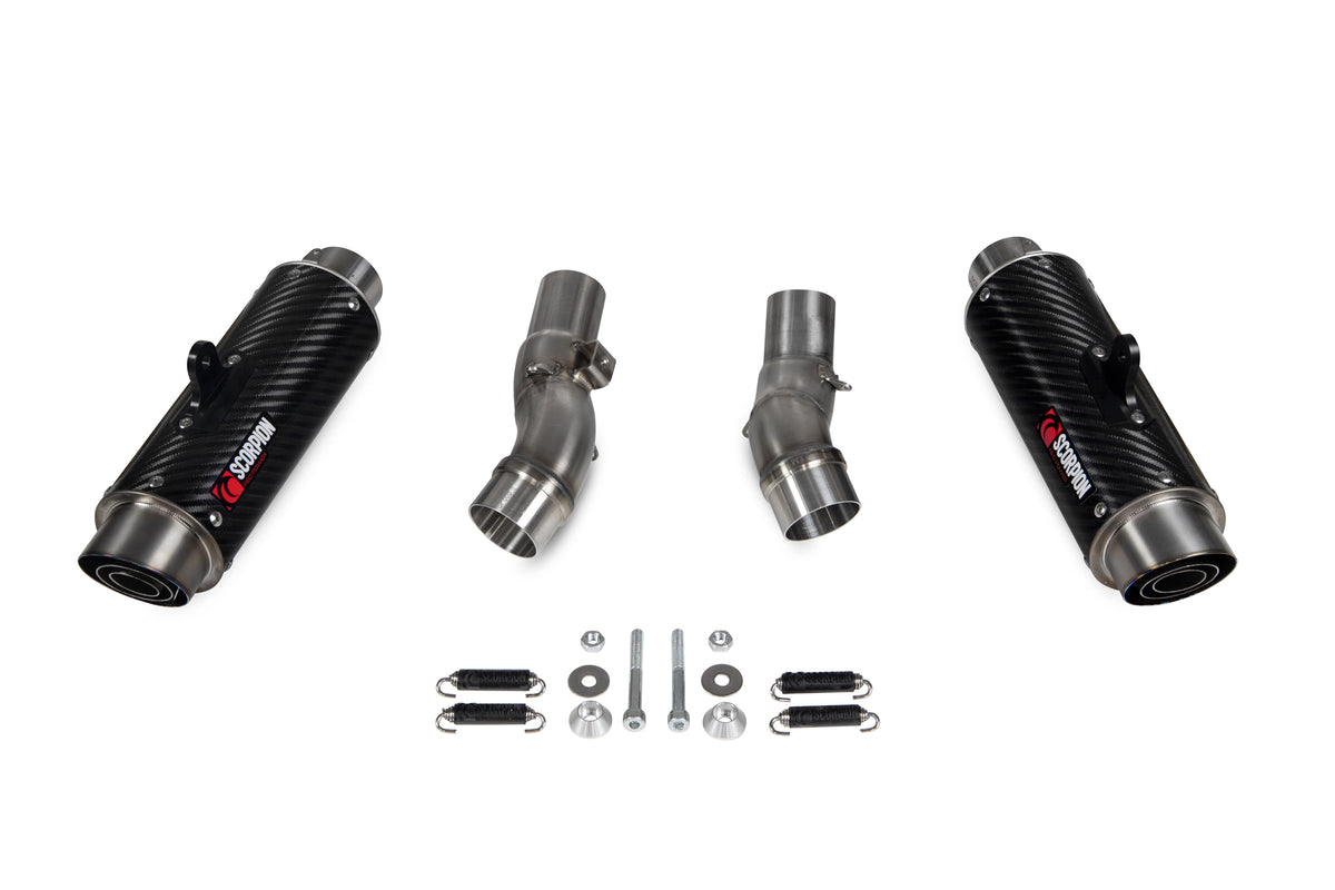 Kawasaki Z 1000 (2017–2020) Scorpion Exhaust RP-1 GP Slip-on Pair - Carbon Fibre