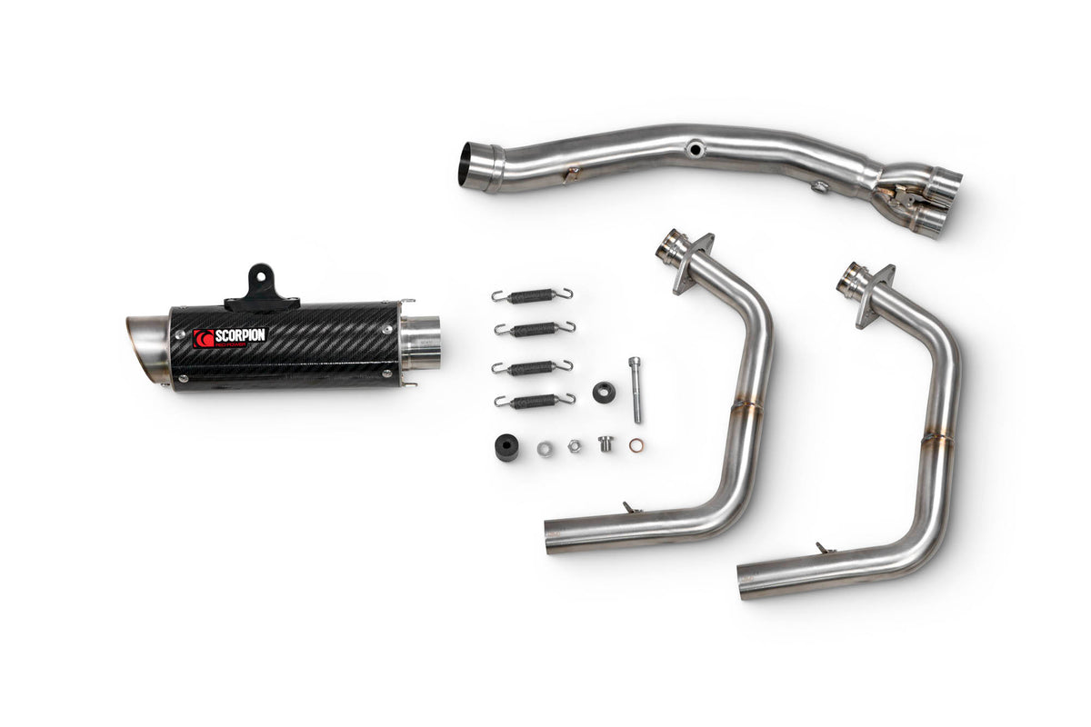 Kawasaki Ninja 400/250 (2018–2024) Scorpion Exhaust RP-1 GP Race System - Carbon Fibre