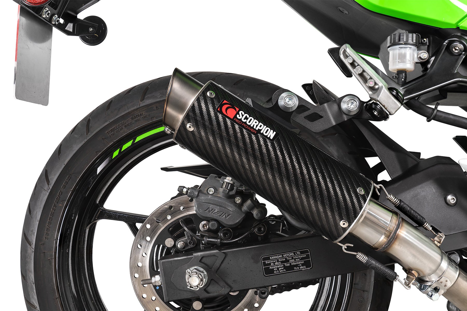 Kawasaki Ninja 500 Euro 5 (2024–2025) Scorpion Exhaust RP-1 GP Slip-on - Carbon Fibre