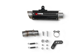 Kawasaki Ninja 500 Euro 5 (2024–2025) Scorpion Exhaust RP-1 GP Slip-on - Carbon Fibre