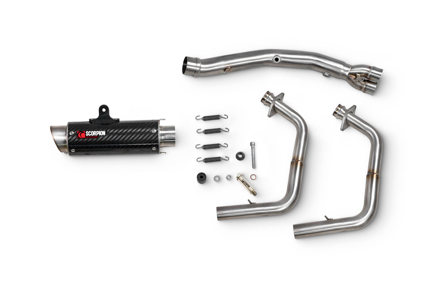 Kawasaki Ninja 500 Euro 5 (2024–2025) Scorpion Exhaust RP-1 GP Race System - Carbon Fibre