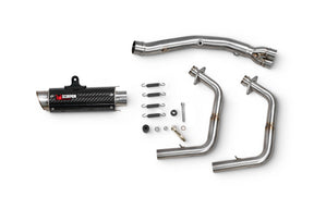 Kawasaki Ninja 500 Euro 5 (2024–2025) Scorpion Exhaust RP-1 GP Race System - Carbon Fibre