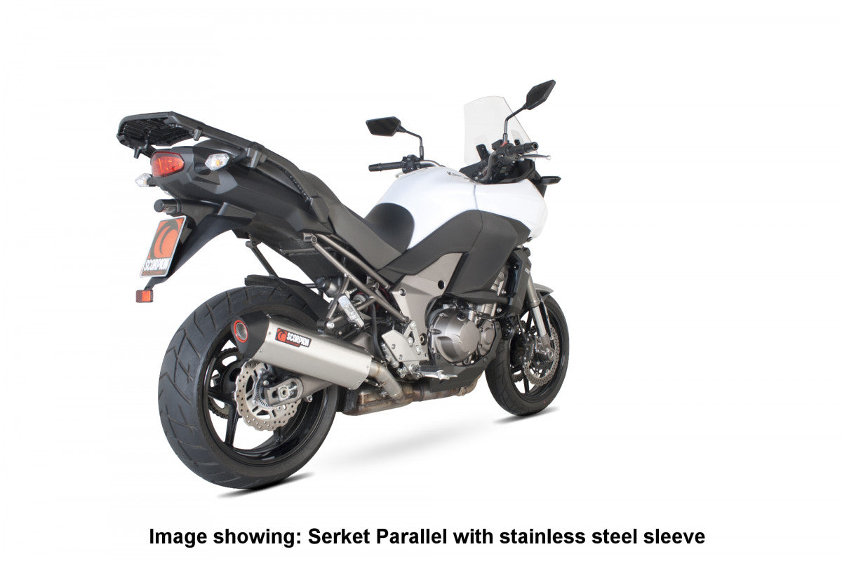 Kawasaki Versys 1000 (2012–2014) Scorpion Exhaust Serket Parallel Slip-on - Carbon Fibre