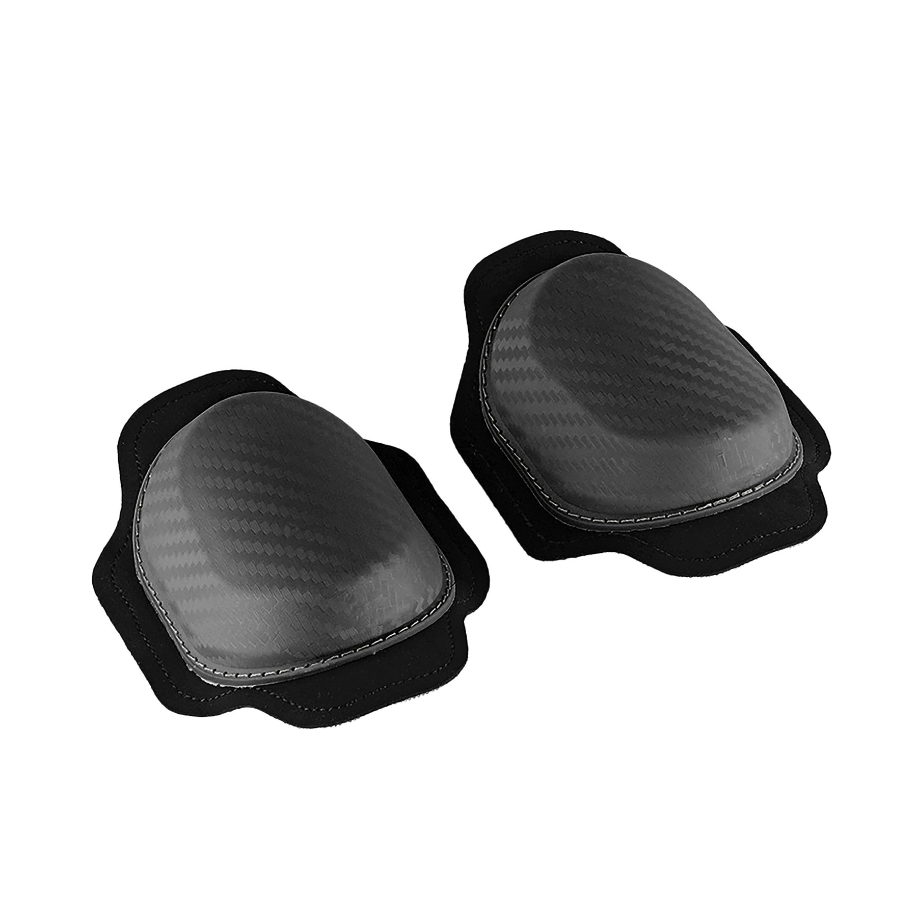 Bike It Motorcycle Knee Sliders Black Carbon Effect Oval Pair