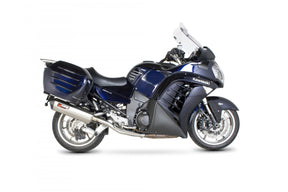 Kawasaki GTR 1400 (2007–2018) Scorpion Exhaust Serket Parallel Slip-on - Brushed Stainless