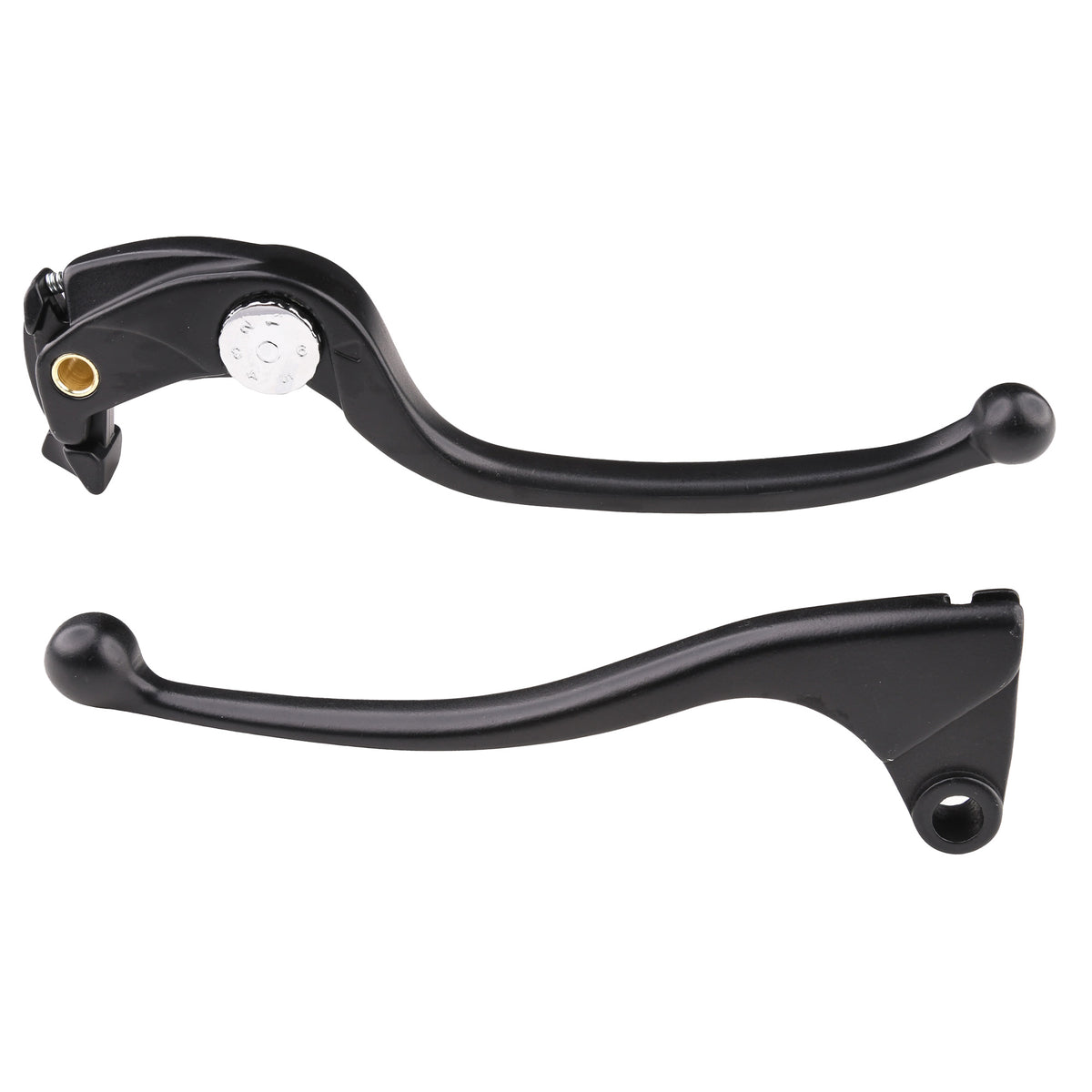 Bike It OEM Brake And Clutch Motorcycle Lever Set Matt Black #K12