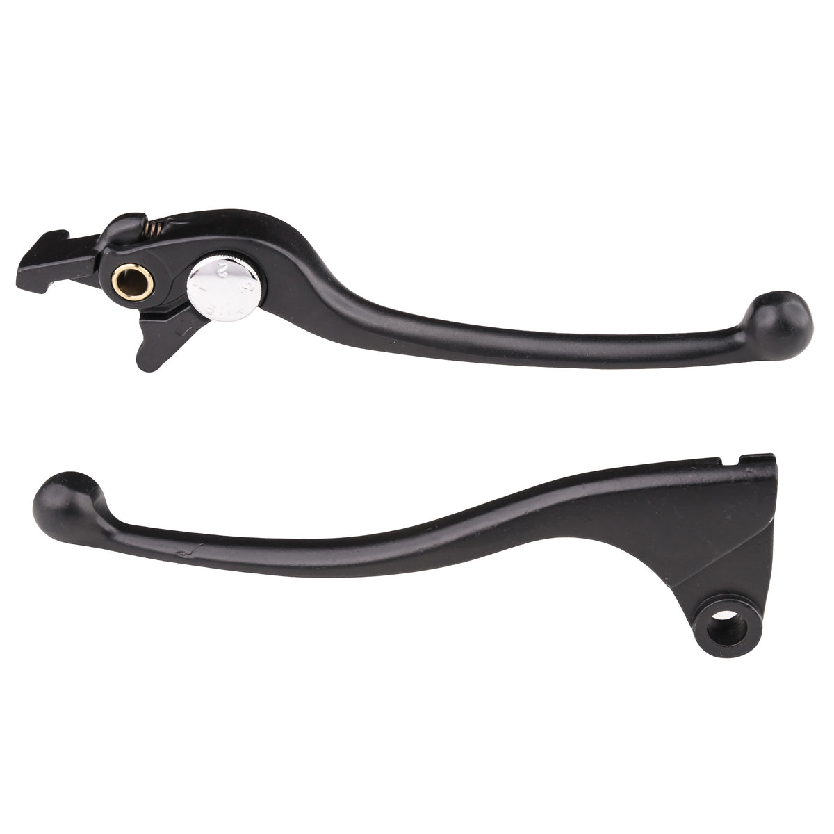 Bike It OEM Brake And Clutch Motorcycle Lever Set Matt Black #K15