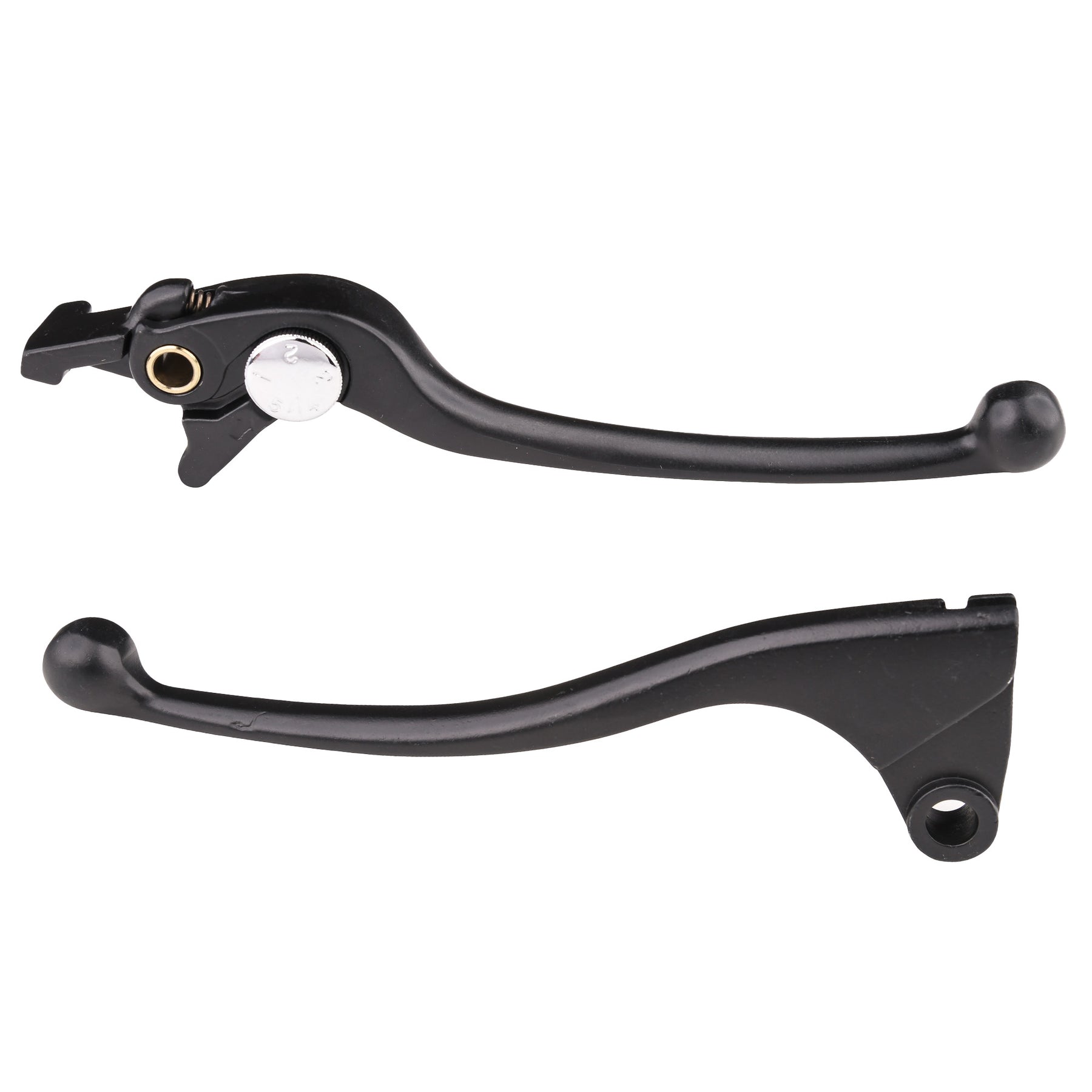 Bike It OEM Brake And Clutch Motorcycle Lever Set Matt Black #K15