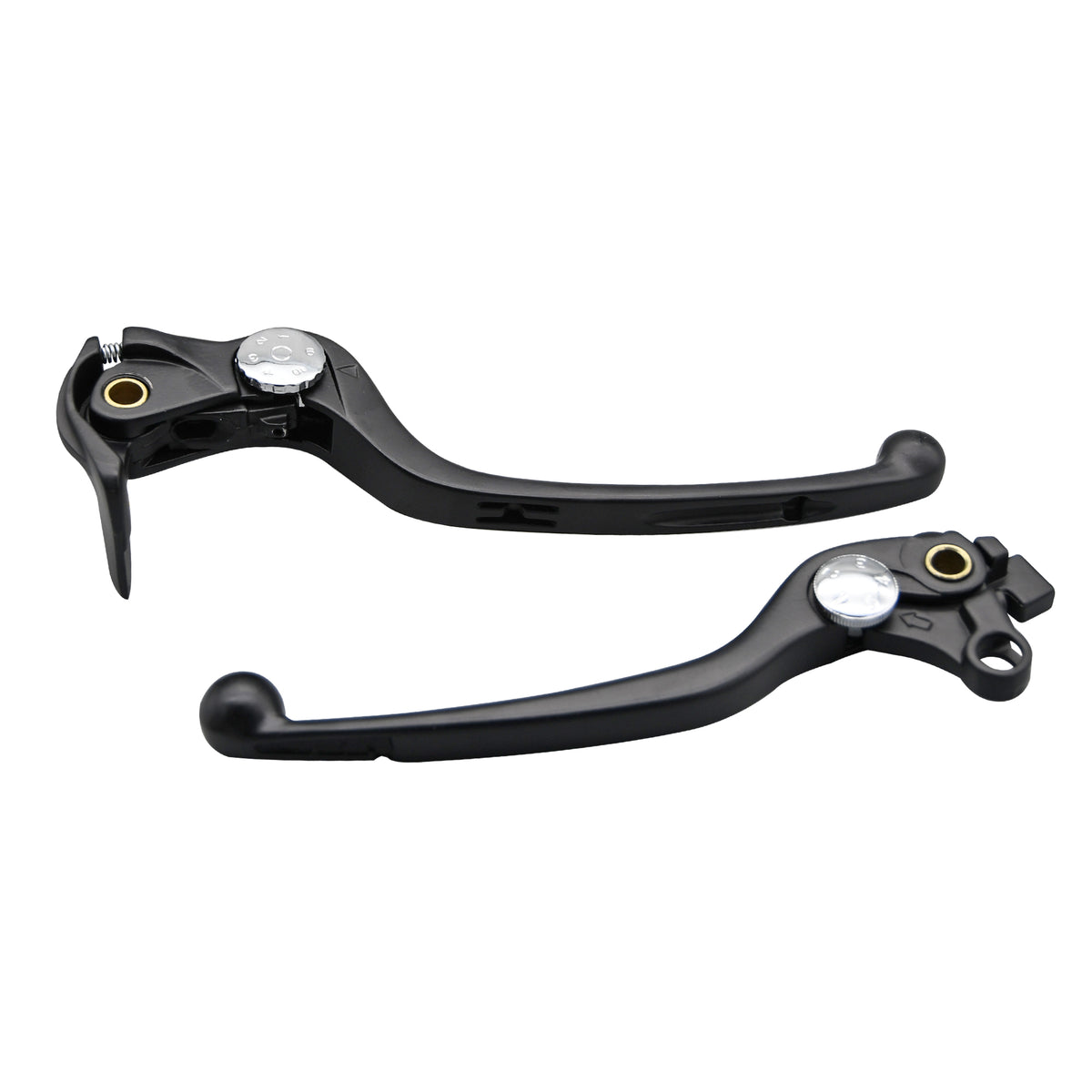 Bike It OEM Replacement Lever Set Matt Black Motorcycle Lever Kit