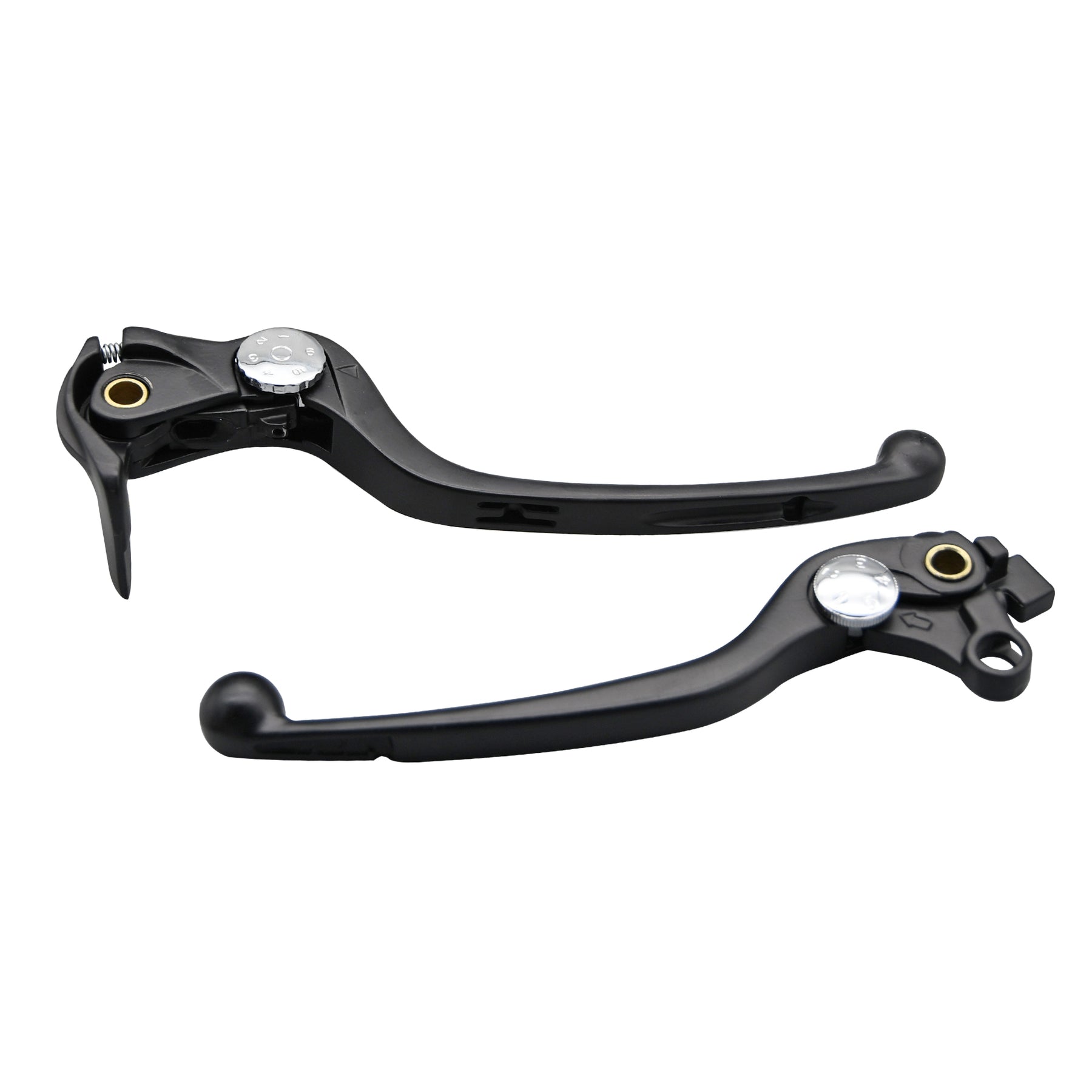 Bike It OEM Replacement Lever Set Matt Black Motorcycle Lever Kit