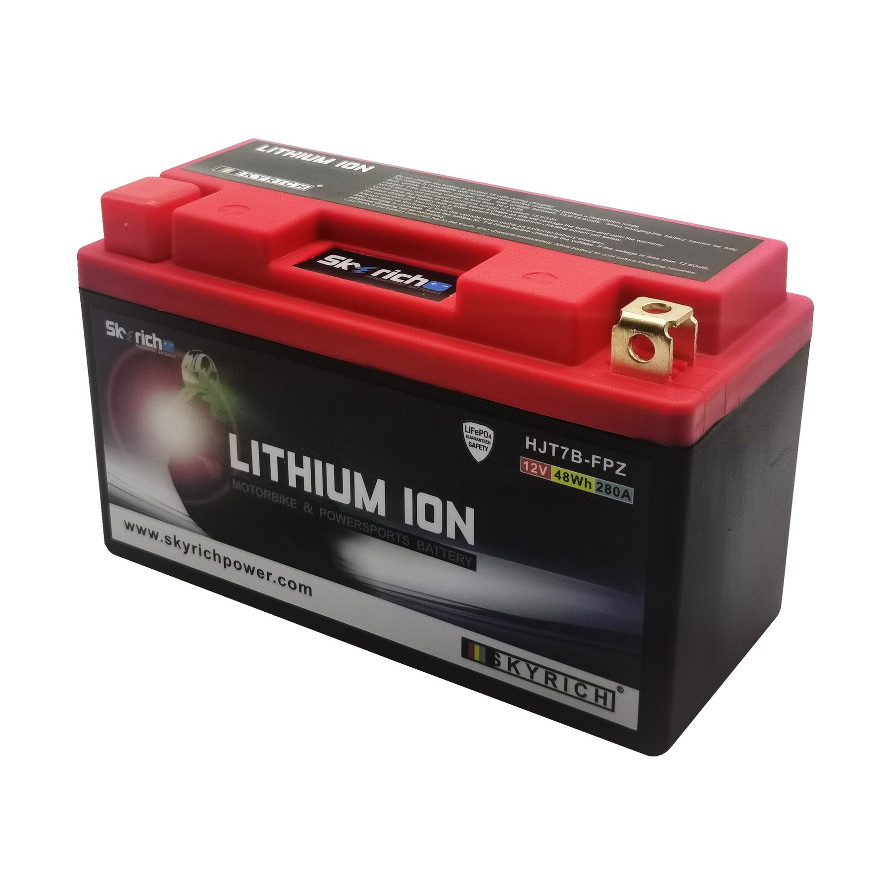 SkyRich Lithium Ion 12V 4Ah Battery HJT7B-FPZ Replaces YTZ7S