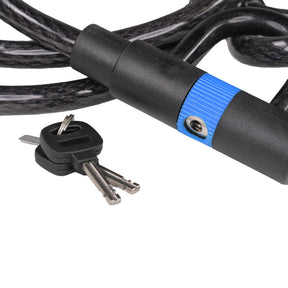 Mammoth Security Motorcycle Motorbike Scooter Loop & "U" Cable Lock 14mm x 1.6m