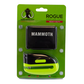 Mammoth Security Rogue Motorcycle Motorbike Scooter Disc Lock 10mm Yellow