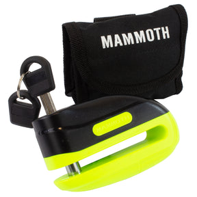 Mammoth Security Rogue Motorcycle Motorbike Scooter Disc Lock 10mm Yellow