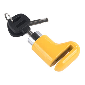 Mammoth Micro Yellow Motorcycle Motorbike Scooter Disc Lock With 6mm Pin