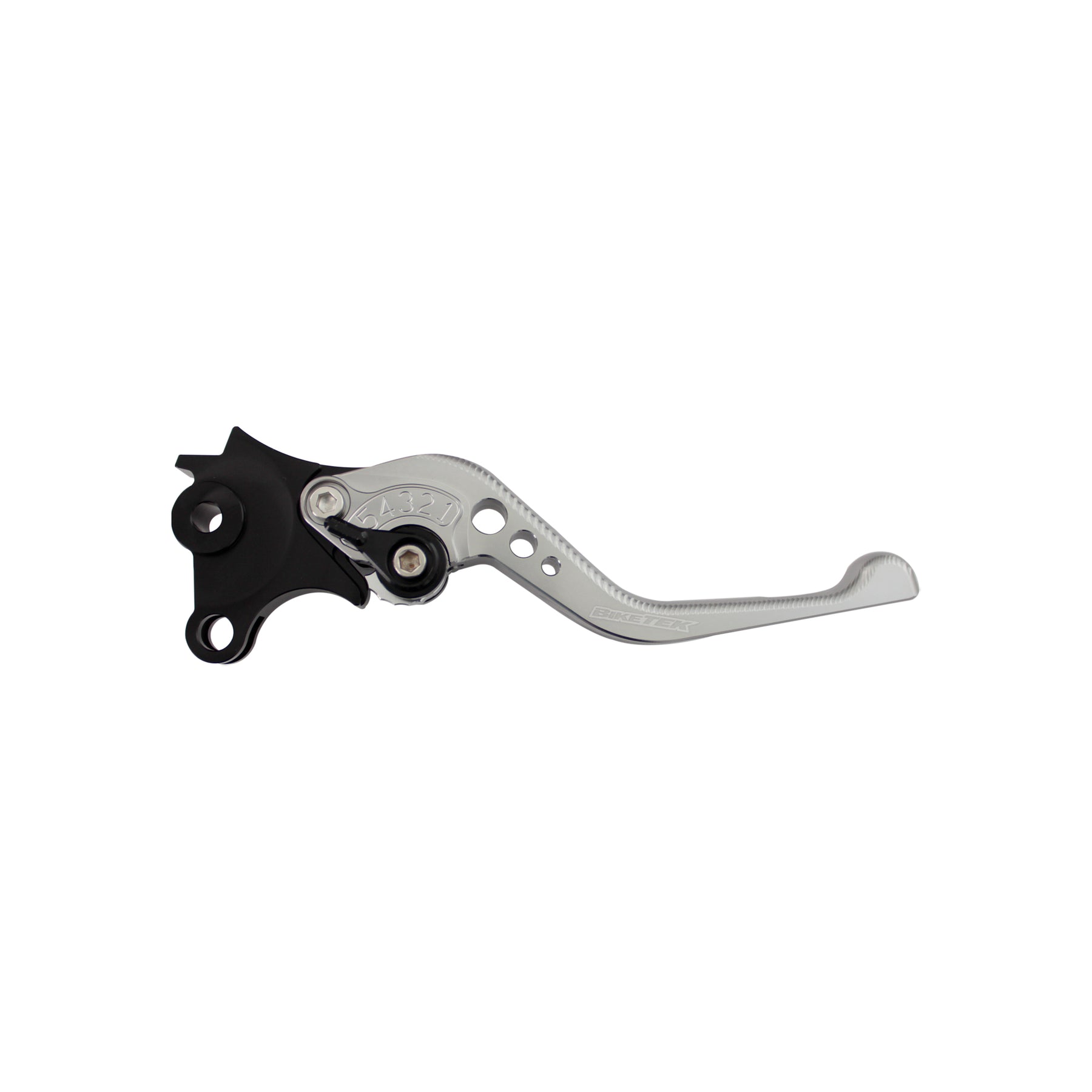 BikeTek Adjustable CNC Lever Short Brake - Titanium / Black Adjuster - #B94S