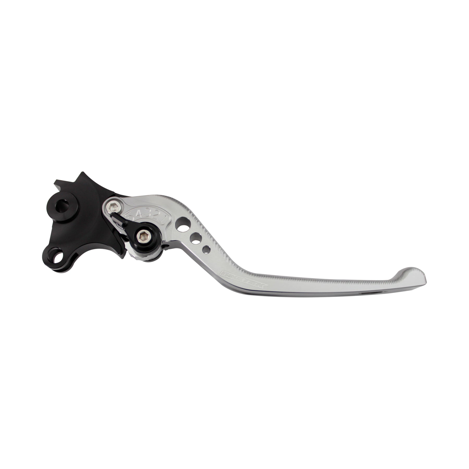 BikeTek Adjustable CNC Lever Long Brake - Titanium / Black Adjuster - #B94