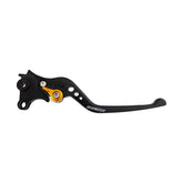 BikeTek Adjustable CNC Lever Long Brake - Black / Gold Adjuster - #B98 - Beedspeed