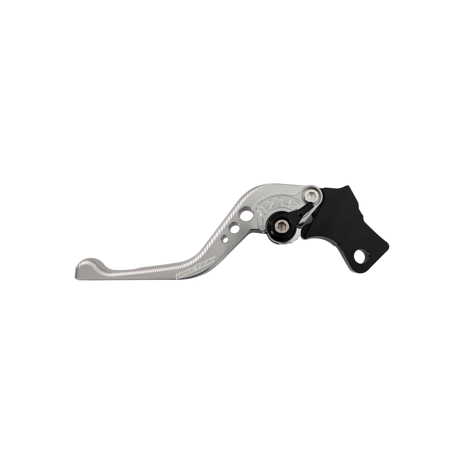BikeTek Adjustable CNC Lever Short Clutch - Titanium / Black Adjuster - #C101S