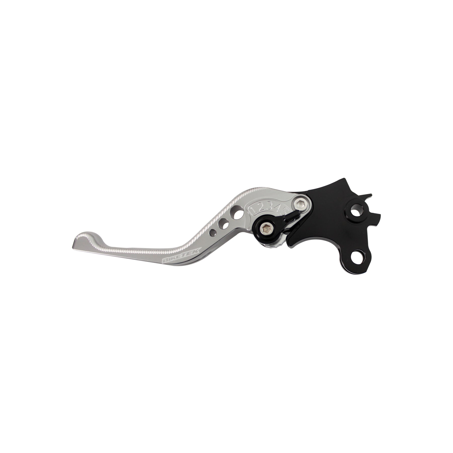 BikeTek Adjustable CNC Lever Short Clutch - Titanium / Black Adjuster - #C103S