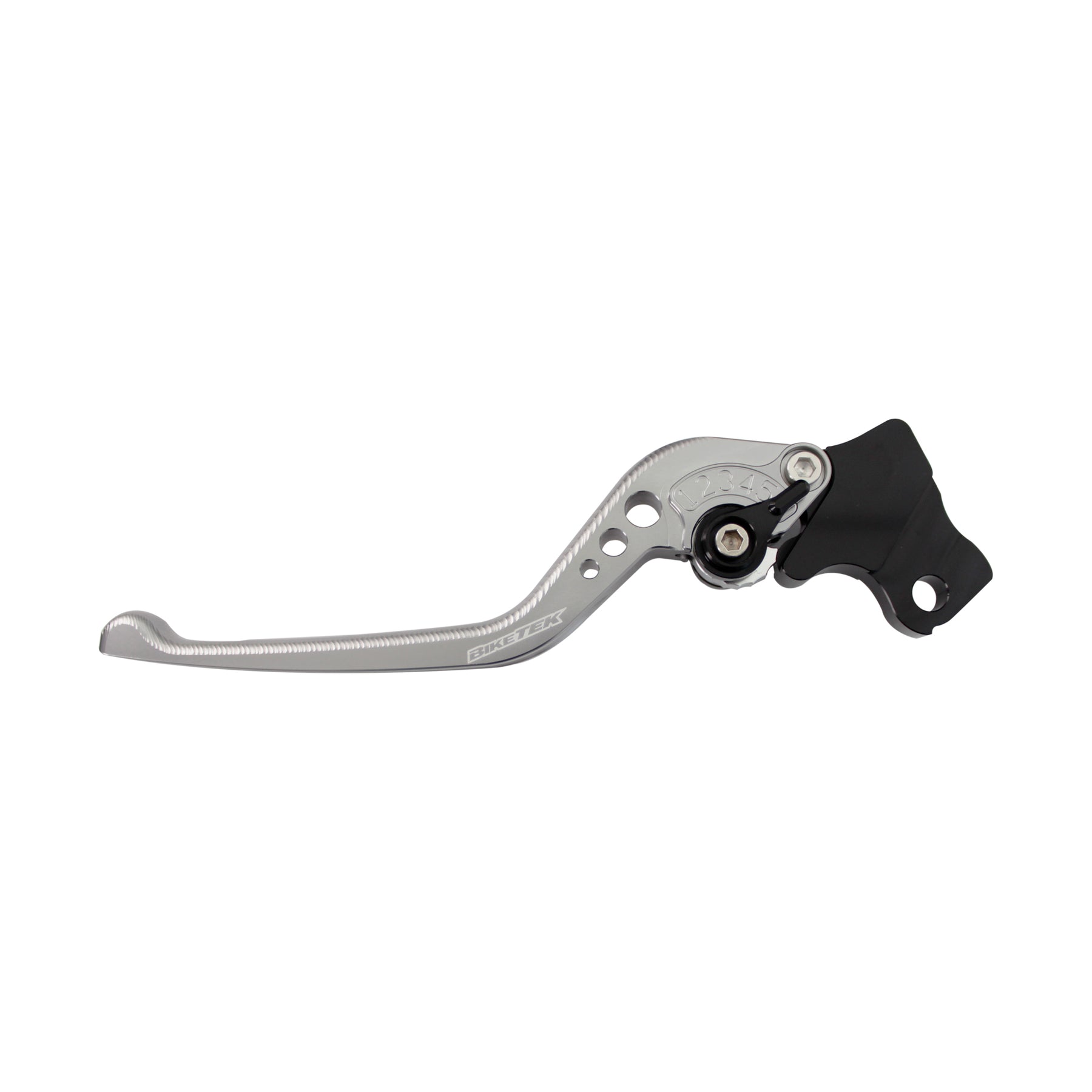 BikeTek Adjustable CNC Lever Long Clutch - Titanium / Black Adjuster - #C99
