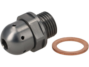 Lambretta S1-3 Li GP SX TV J Lui CNC Oil Drain & Oil Breather Plug Bundle - Silver - Casa Performance