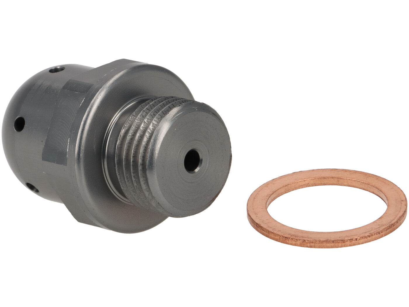 Lambretta S1-3 Li GP SX TV J Lui CNC Oil Drain & Oil Breather Plug Bundle - Silver - Casa Performance