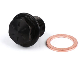 Lambretta S1-3 Li GP SX TV J Lui CNC Oil Drain & Oil Breather Plug Bundle - Black - Casa Performance