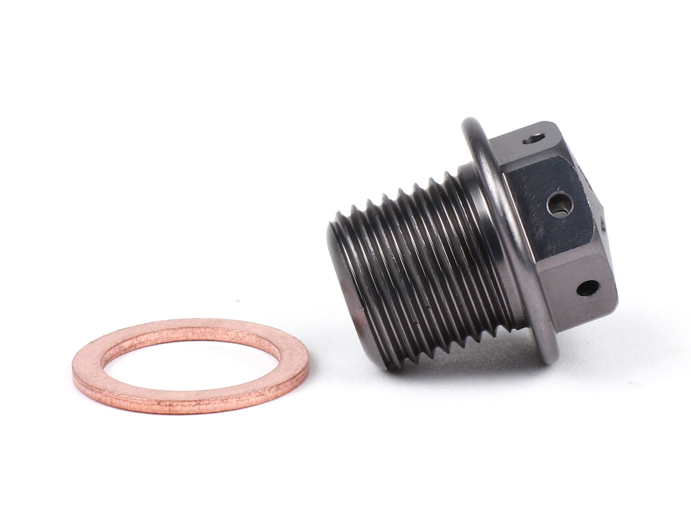 Lambretta S1-3 Li GP SX TV J Lui CNC Oil Drain & Oil Breather Plug Bundle - Silver - Casa Performance