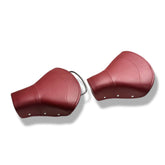 Lambretta Series 1 2 3 Li GP SX TV Single Saddles Seats Set Front & Rear - Oxblood Red