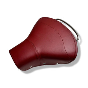 Lambretta Series 1 2 3 Li GP SX TV Single Saddles Seats Set Front & Rear - Oxblood Red