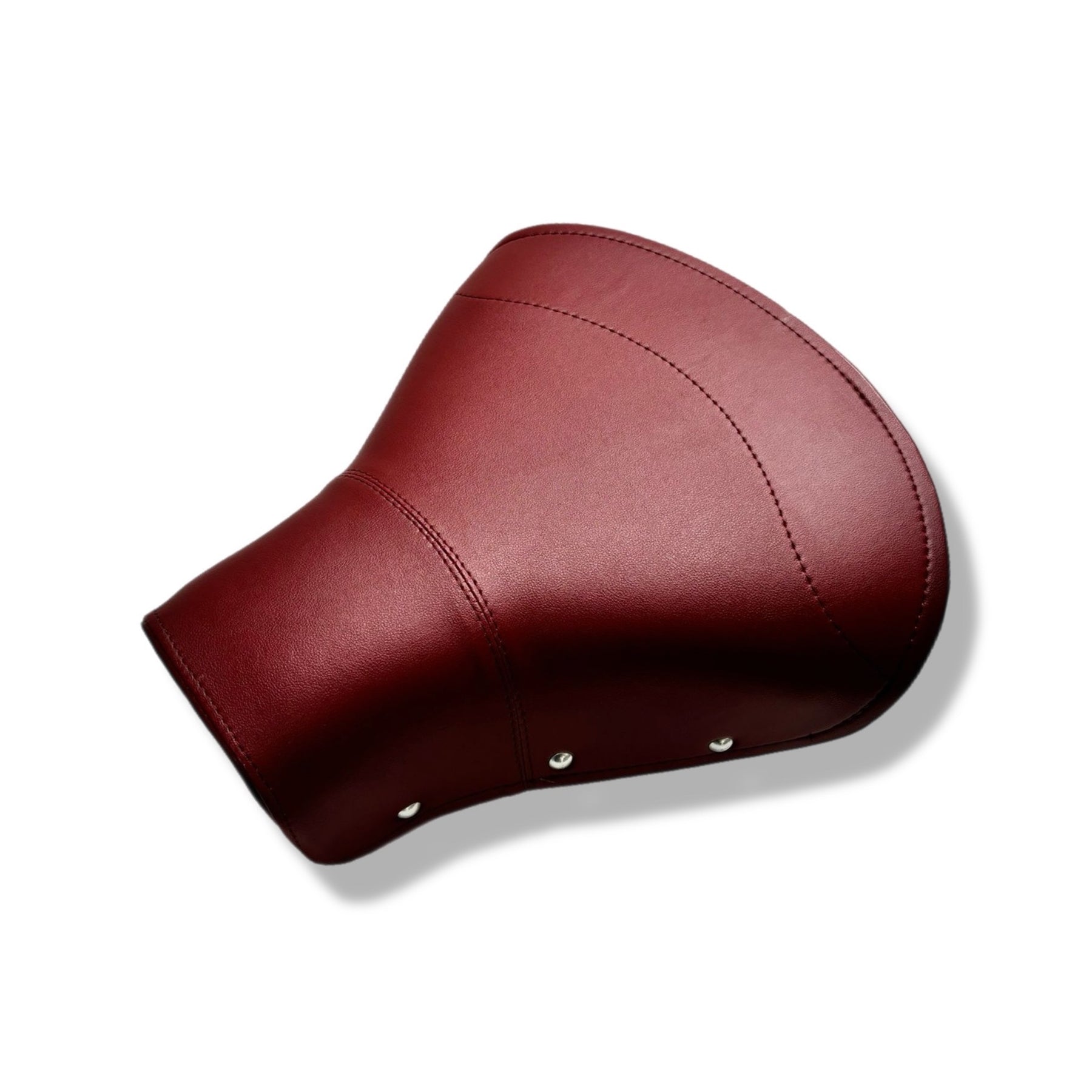 Lambretta Series 1 2 3 Li GP SX TV Single Saddles Seats Set Front & Rear - Oxblood Red