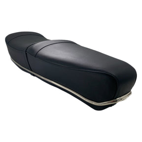 Lambretta Pegasus Style Seat with Stainless Steel Trim - Navy Blue