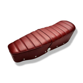 Lambretta Series 1 2 3 Li GP SX TV Original Style Ribbed Seat - Oxblood Red