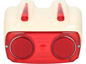 Lambretta Series 1-2 Li TV Catalux Rear Light Unit Red Lens - White