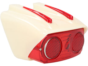 Lambretta Series 1-2 Li TV Catalux Rear Light Unit Red Lens - White