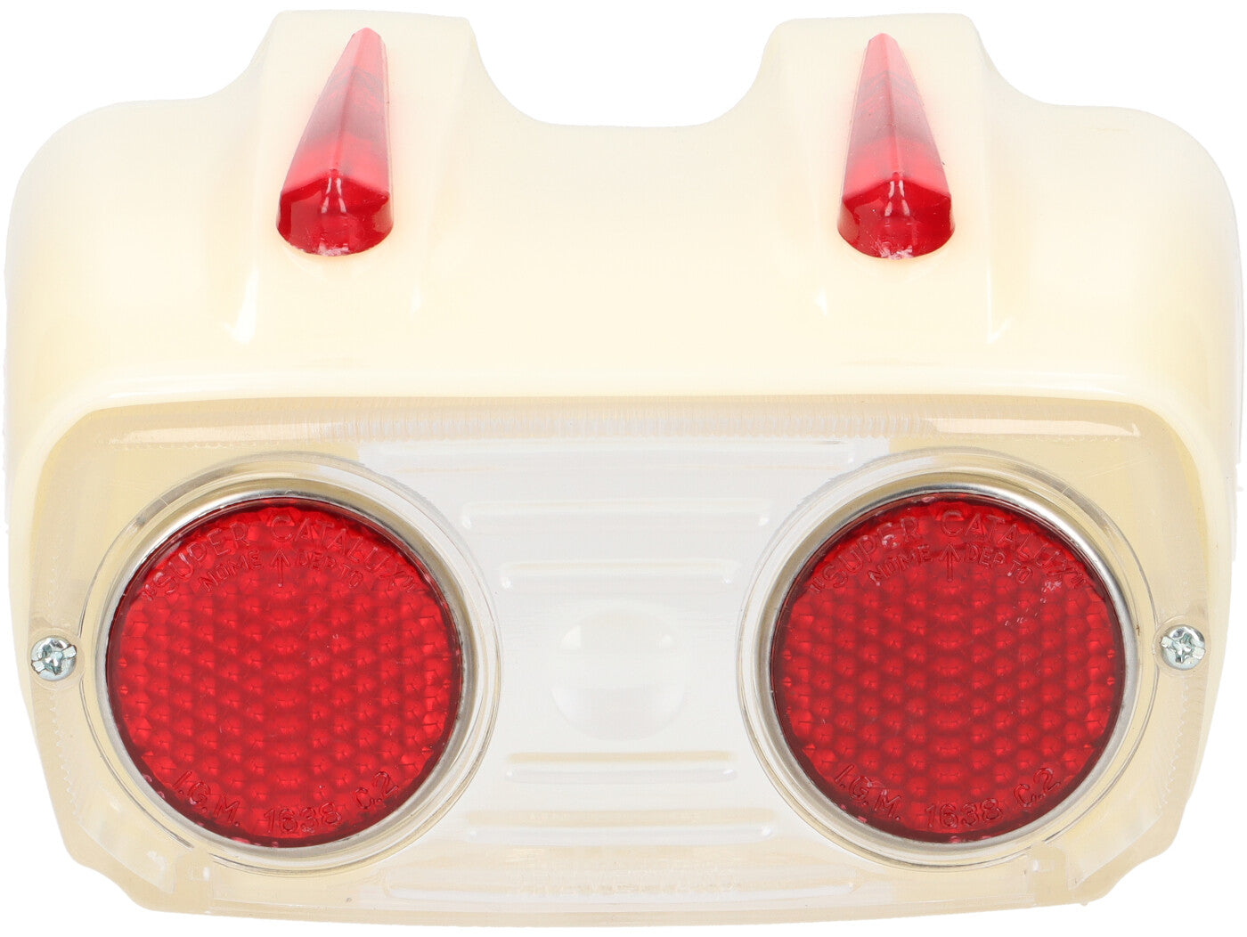 Lambretta Series 1-2 Li TV Catalux Rear Light Unit White Lens - White